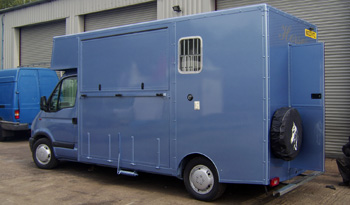 coachbuilt Renault Master horsebox exterior